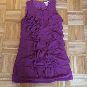 Purple Party Ruffled Dress